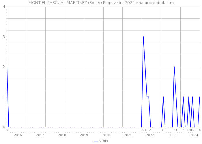 MONTIEL PASCUAL MARTINEZ (Spain) Page visits 2024 