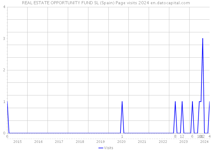 REAL ESTATE OPPORTUNITY FUND SL (Spain) Page visits 2024 