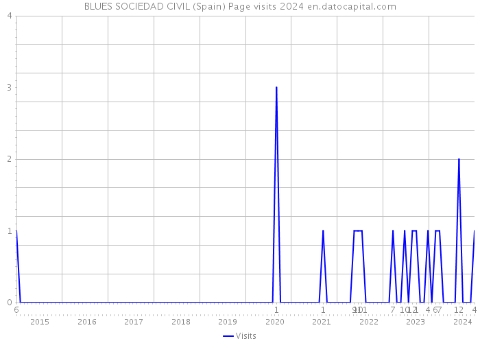 BLUES SOCIEDAD CIVIL (Spain) Page visits 2024 