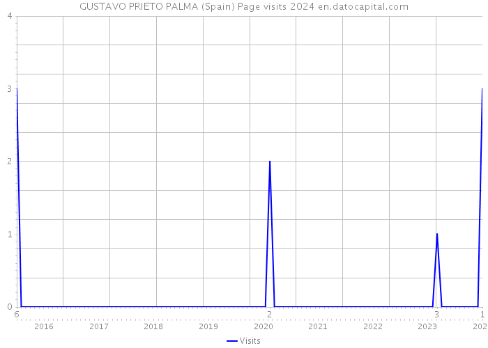 GUSTAVO PRIETO PALMA (Spain) Page visits 2024 