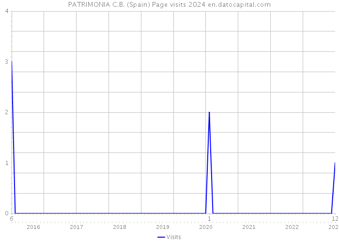 PATRIMONIA C.B. (Spain) Page visits 2024 