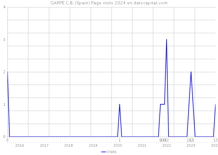 GARPE C.B. (Spain) Page visits 2024 