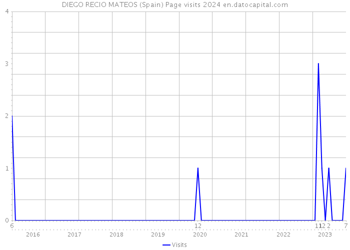 DIEGO RECIO MATEOS (Spain) Page visits 2024 