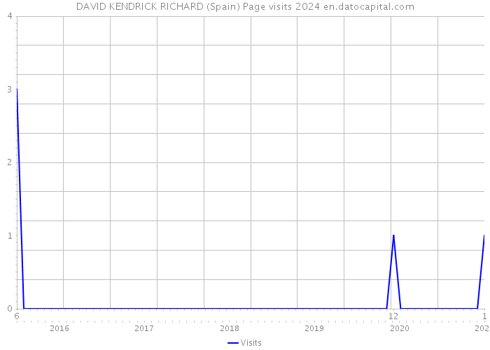 DAVID KENDRICK RICHARD (Spain) Page visits 2024 