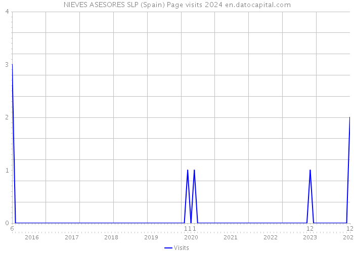 NIEVES ASESORES SLP (Spain) Page visits 2024 