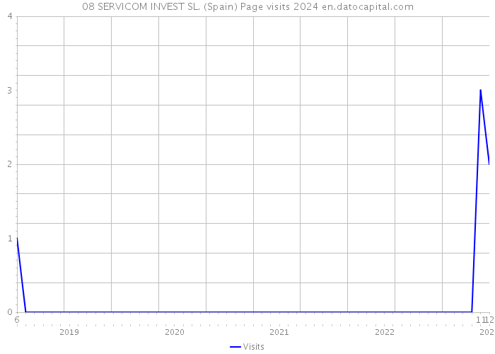 08 SERVICOM INVEST SL. (Spain) Page visits 2024 