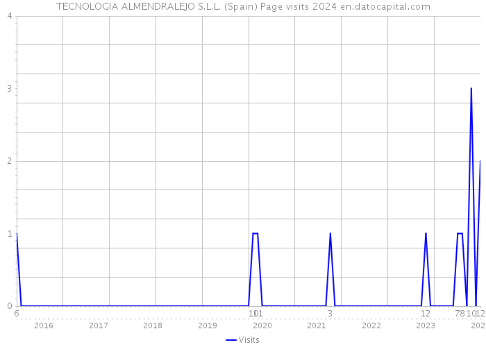 TECNOLOGIA ALMENDRALEJO S.L.L. (Spain) Page visits 2024 
