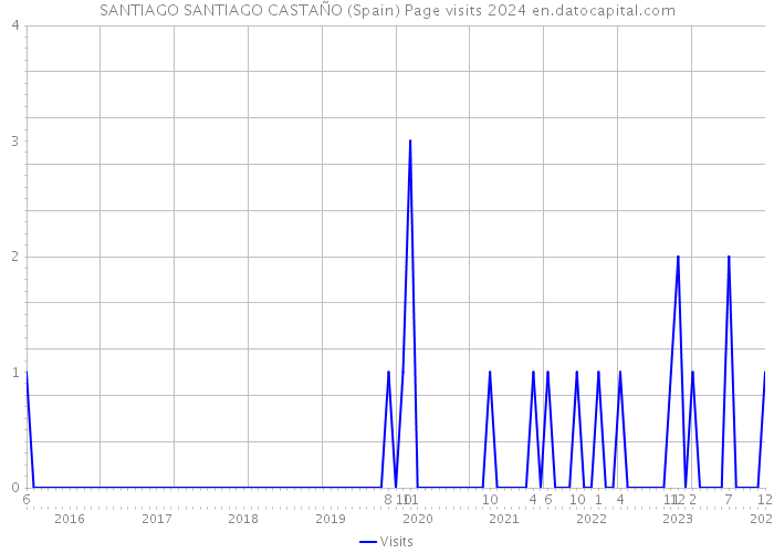 SANTIAGO SANTIAGO CASTAÑO (Spain) Page visits 2024 