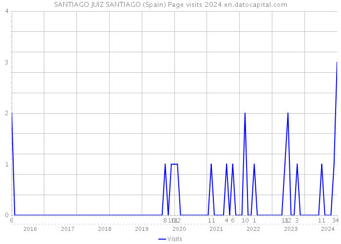 SANTIAGO JUIZ SANTIAGO (Spain) Page visits 2024 