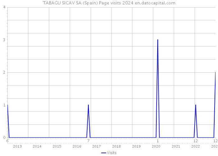 TABAGU SICAV SA (Spain) Page visits 2024 