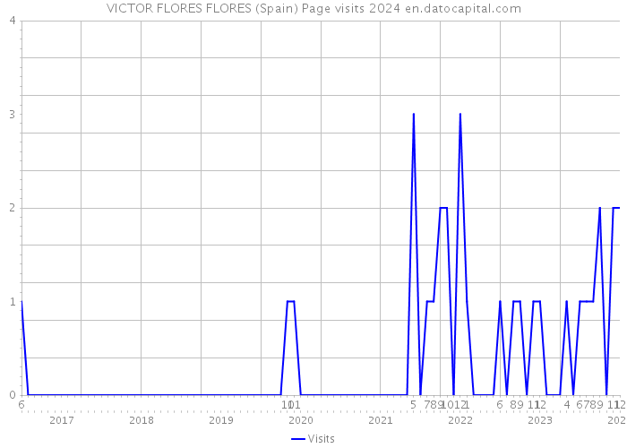 VICTOR FLORES FLORES (Spain) Page visits 2024 