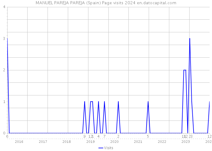 MANUEL PAREJA PAREJA (Spain) Page visits 2024 