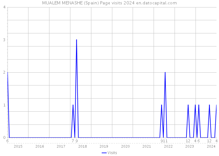 MUALEM MENASHE (Spain) Page visits 2024 