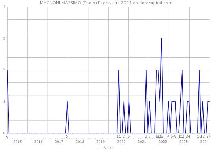 MAGNONI MASSIMO (Spain) Page visits 2024 