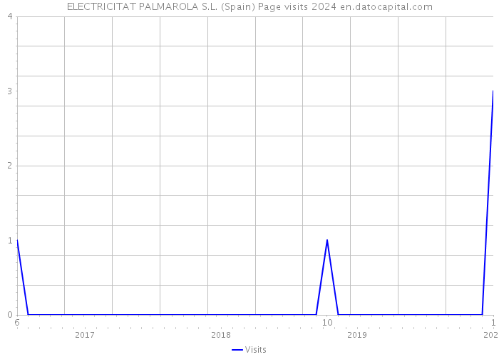 ELECTRICITAT PALMAROLA S.L. (Spain) Page visits 2024 