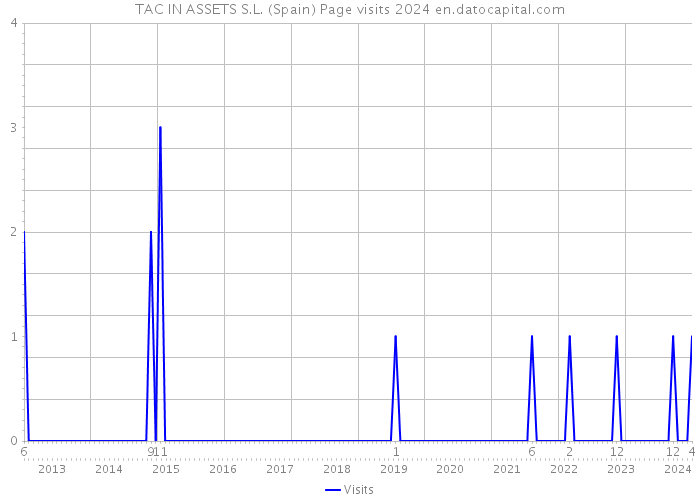 TAC IN ASSETS S.L. (Spain) Page visits 2024 