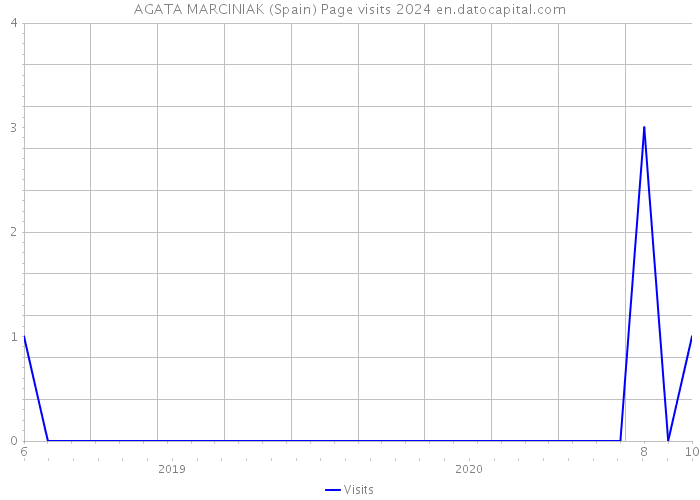 AGATA MARCINIAK (Spain) Page visits 2024 