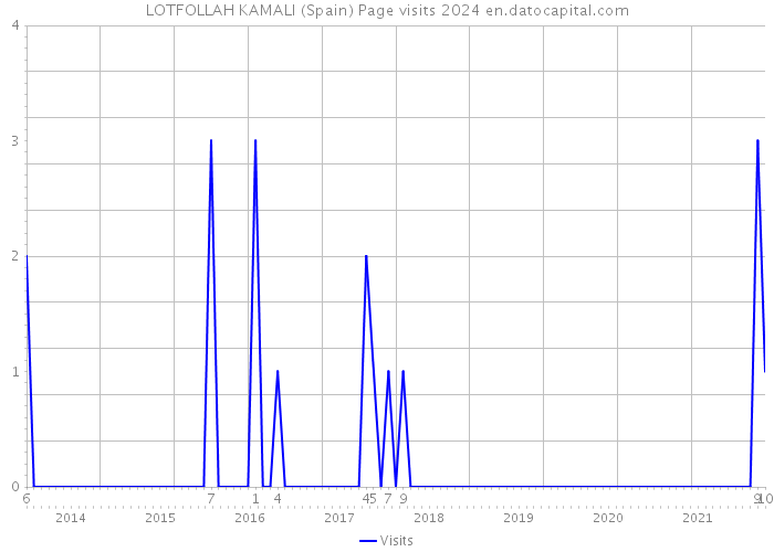 LOTFOLLAH KAMALI (Spain) Page visits 2024 