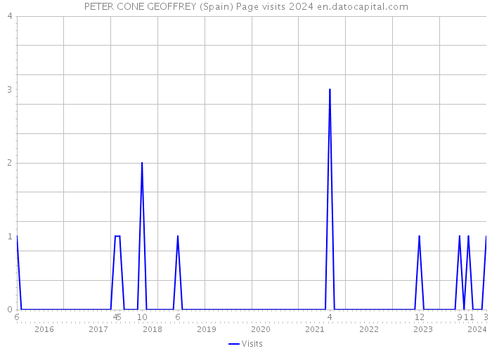PETER CONE GEOFFREY (Spain) Page visits 2024 