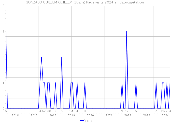 GONZALO GUILLEM GUILLEM (Spain) Page visits 2024 