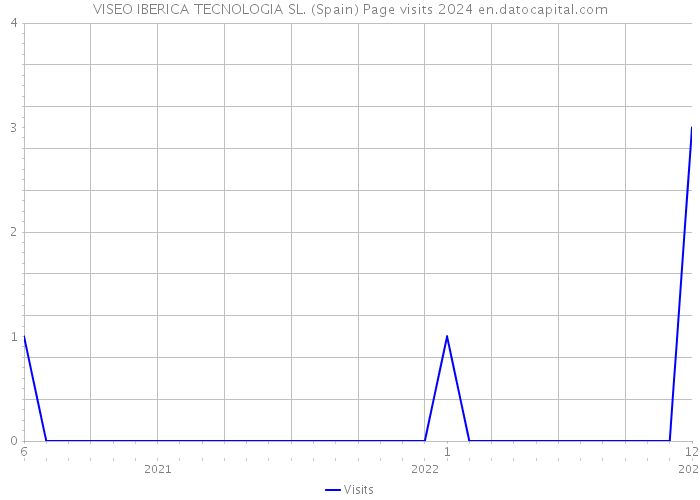 VISEO IBERICA TECNOLOGIA SL. (Spain) Page visits 2024 