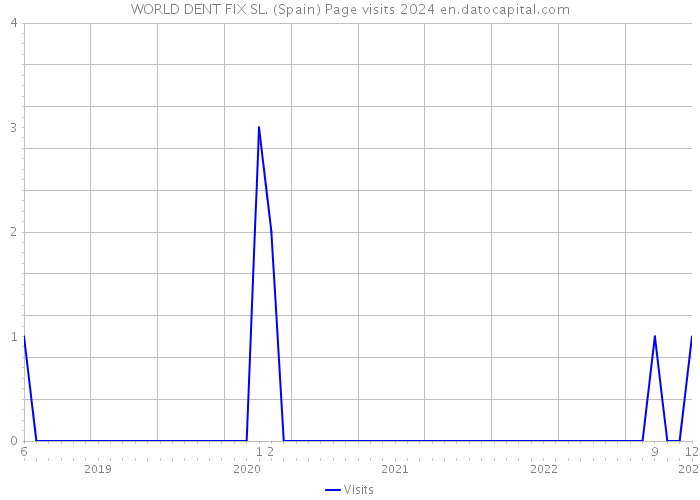 WORLD DENT FIX SL. (Spain) Page visits 2024 