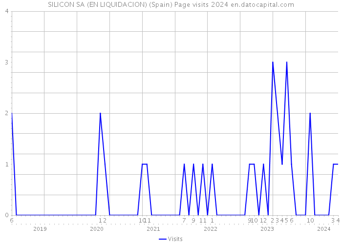 SILICON SA (EN LIQUIDACION) (Spain) Page visits 2024 