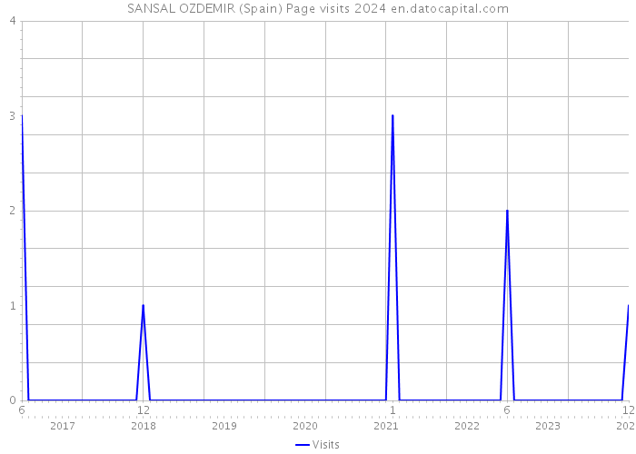 SANSAL OZDEMIR (Spain) Page visits 2024 