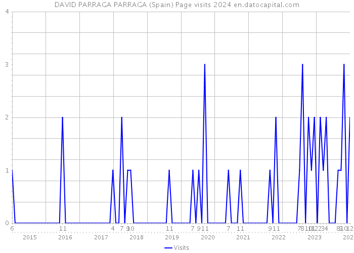 DAVID PARRAGA PARRAGA (Spain) Page visits 2024 