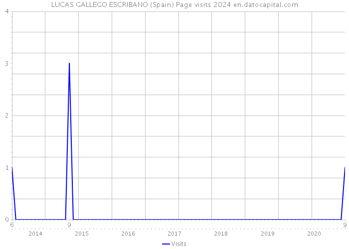 LUCAS GALLEGO ESCRIBANO (Spain) Page visits 2024 