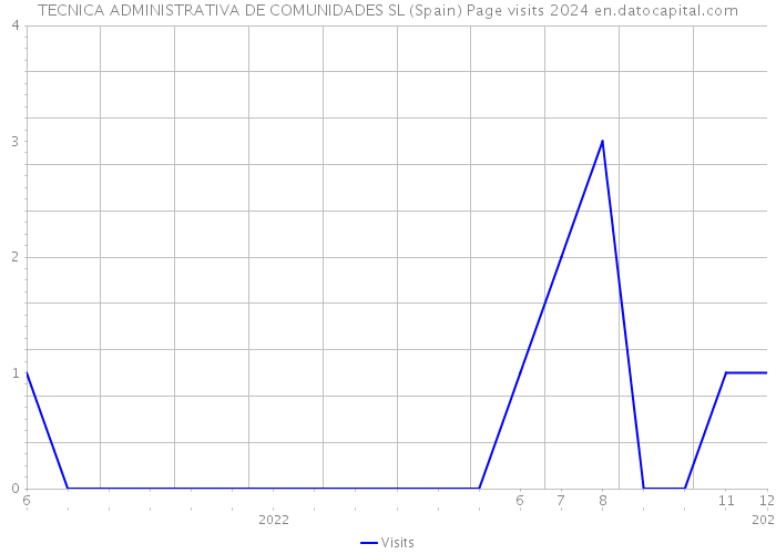 TECNICA ADMINISTRATIVA DE COMUNIDADES SL (Spain) Page visits 2024 