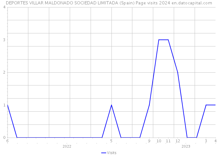 DEPORTES VILLAR MALDONADO SOCIEDAD LIMITADA (Spain) Page visits 2024 
