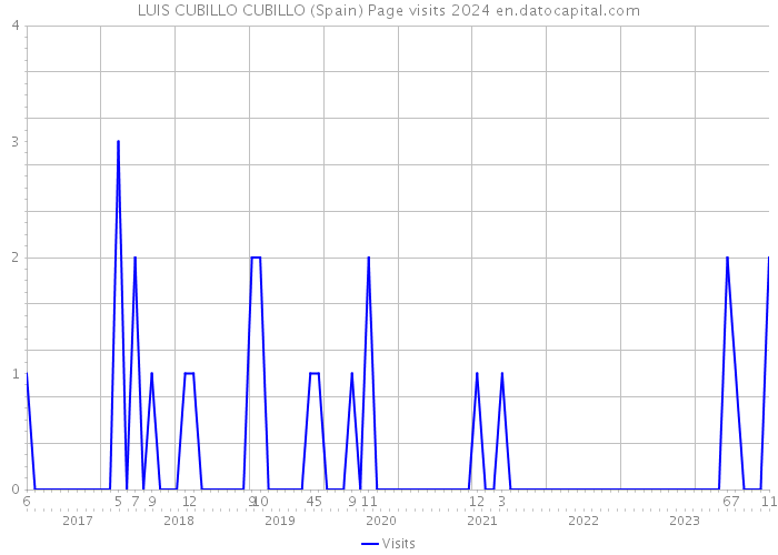 LUIS CUBILLO CUBILLO (Spain) Page visits 2024 