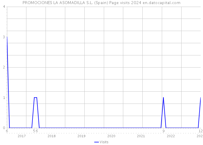 PROMOCIONES LA ASOMADILLA S.L. (Spain) Page visits 2024 
