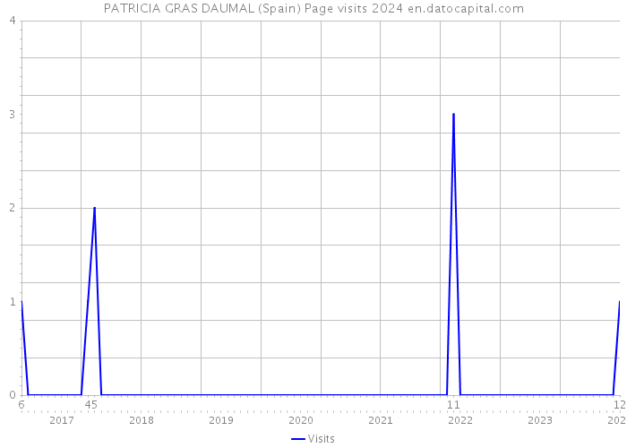 PATRICIA GRAS DAUMAL (Spain) Page visits 2024 