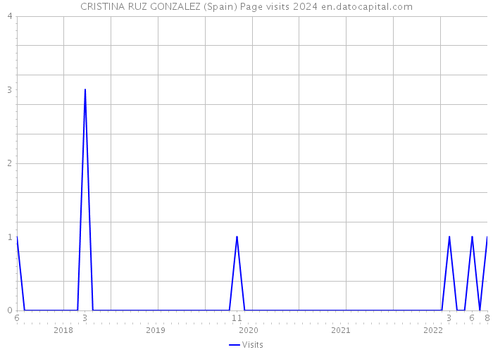 CRISTINA RUZ GONZALEZ (Spain) Page visits 2024 