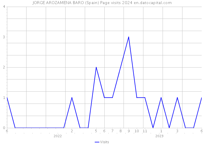 JORGE AROZAMENA BARO (Spain) Page visits 2024 