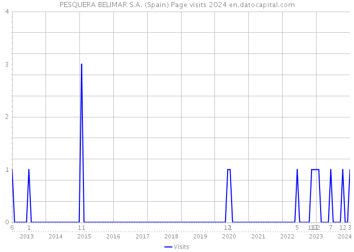PESQUERA BELIMAR S.A. (Spain) Page visits 2024 