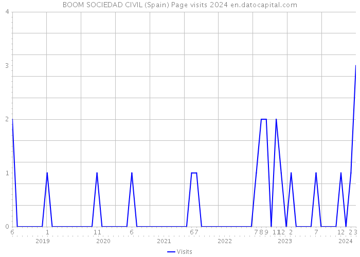 BOOM SOCIEDAD CIVIL (Spain) Page visits 2024 