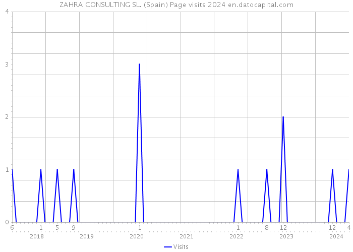 ZAHRA CONSULTING SL. (Spain) Page visits 2024 