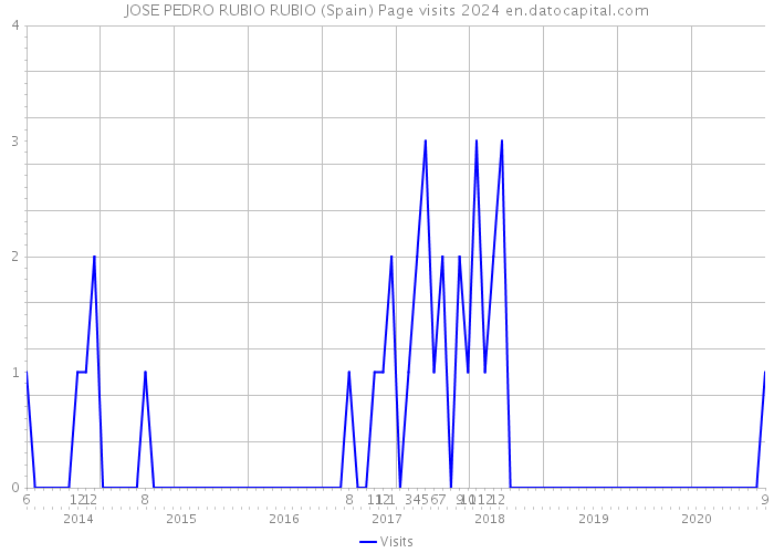 JOSE PEDRO RUBIO RUBIO (Spain) Page visits 2024 