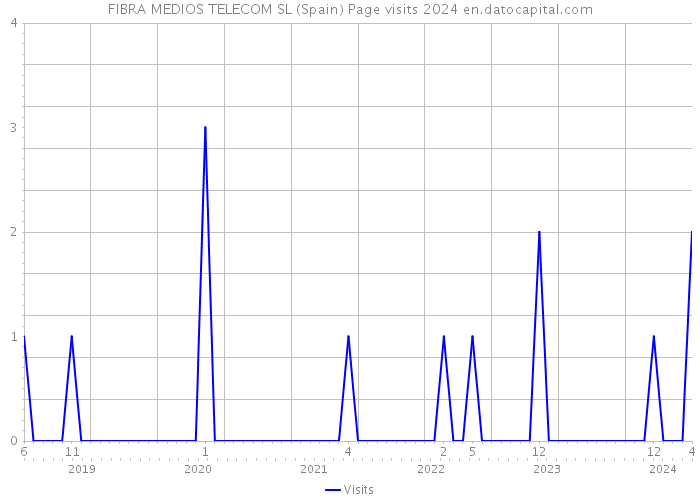 FIBRA MEDIOS TELECOM SL (Spain) Page visits 2024 