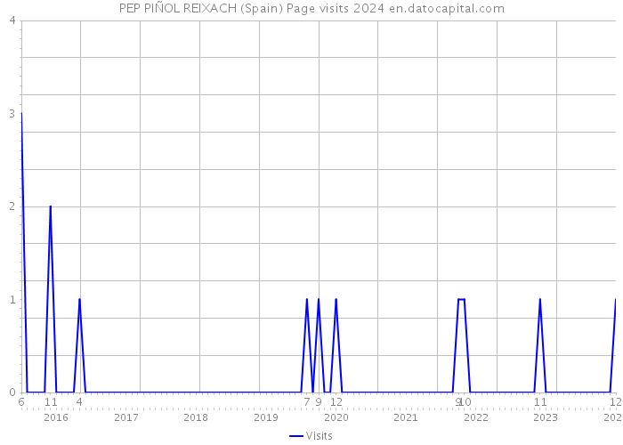 PEP PIÑOL REIXACH (Spain) Page visits 2024 
