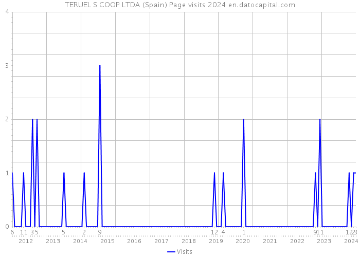 TERUEL S COOP LTDA (Spain) Page visits 2024 