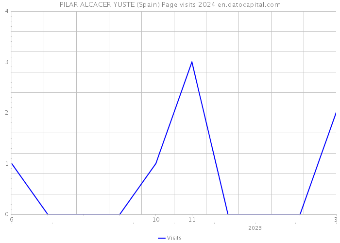 PILAR ALCACER YUSTE (Spain) Page visits 2024 