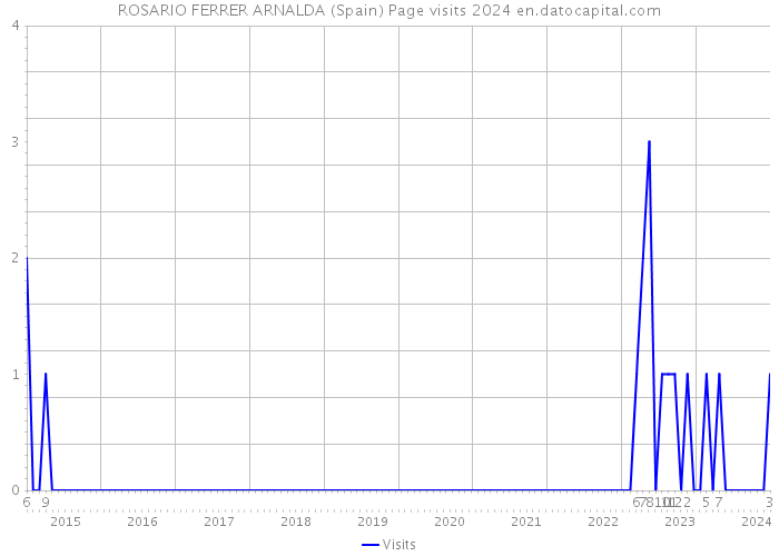 ROSARIO FERRER ARNALDA (Spain) Page visits 2024 