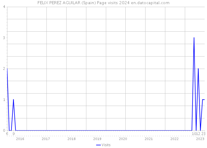 FELIX PEREZ AGUILAR (Spain) Page visits 2024 