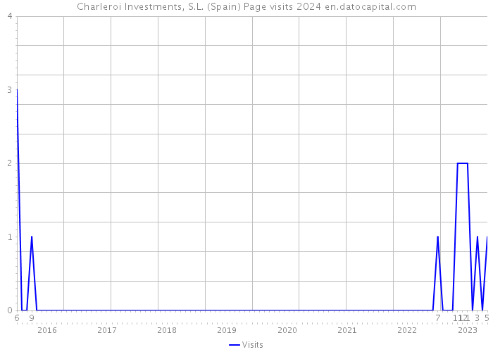 Charleroi Investments, S.L. (Spain) Page visits 2024 
