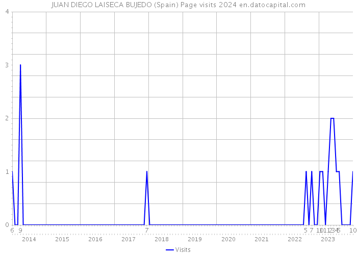 JUAN DIEGO LAISECA BUJEDO (Spain) Page visits 2024 