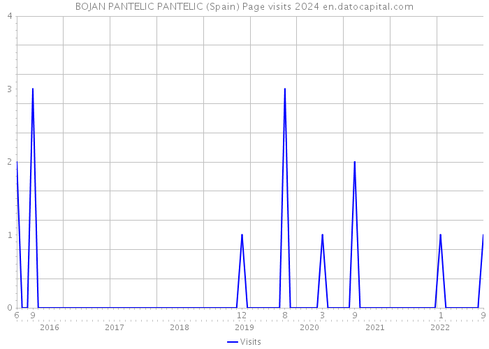 BOJAN PANTELIC PANTELIC (Spain) Page visits 2024 